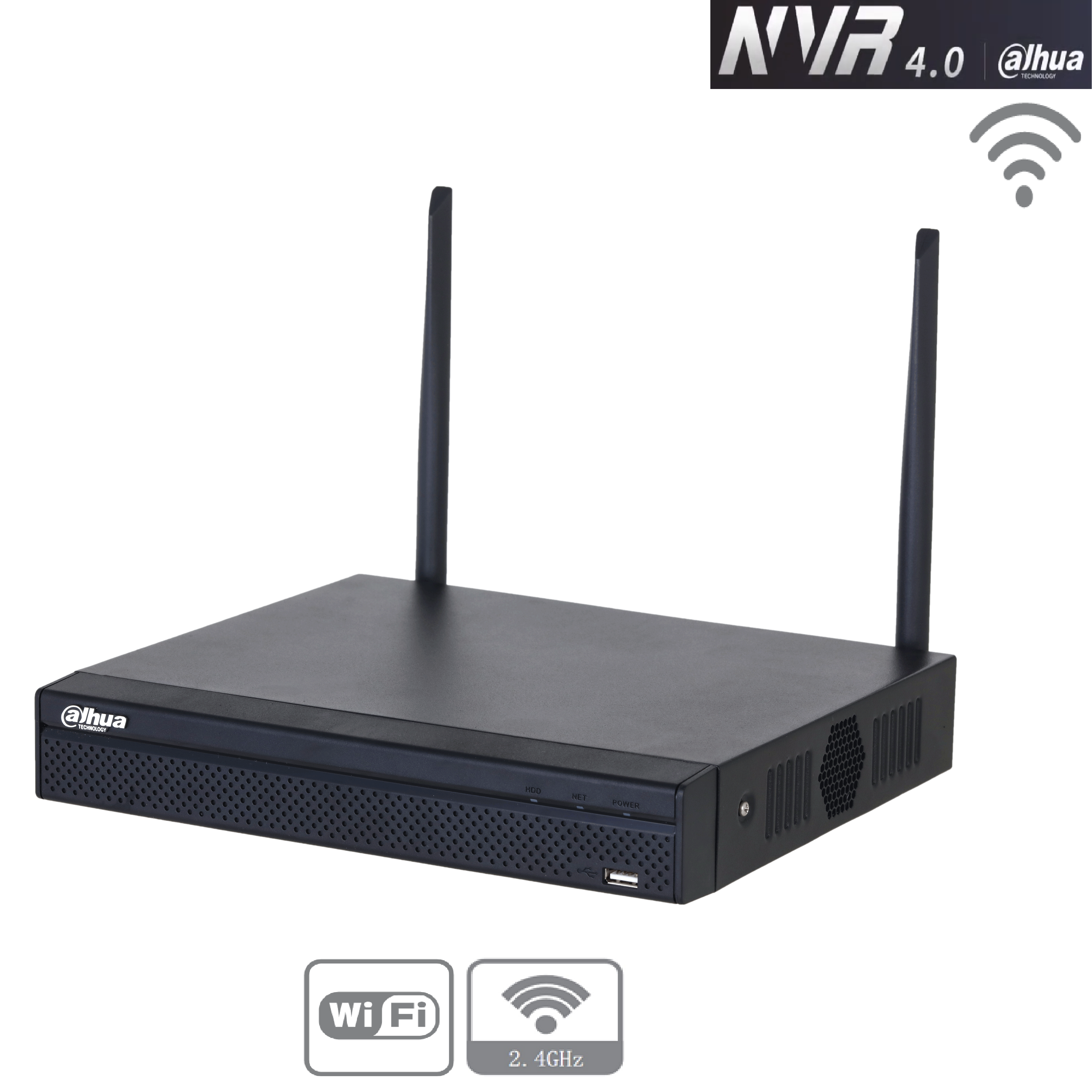 Dahua - NVR1104HS-W-S2 - NVR - 4 Kanal - Wi-Fi