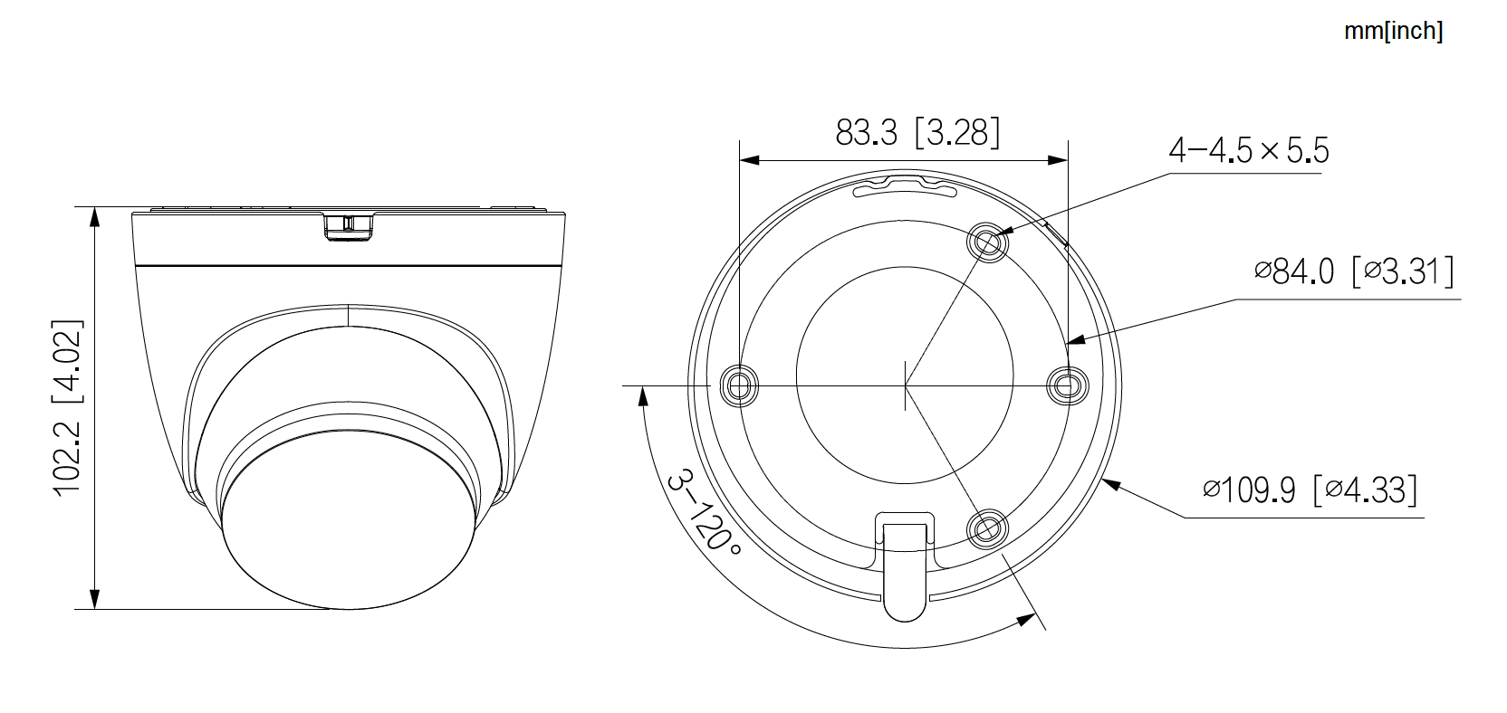 Dahua - IPC-HDW1430DTP-STW-0280B - Wifi - Eyeball