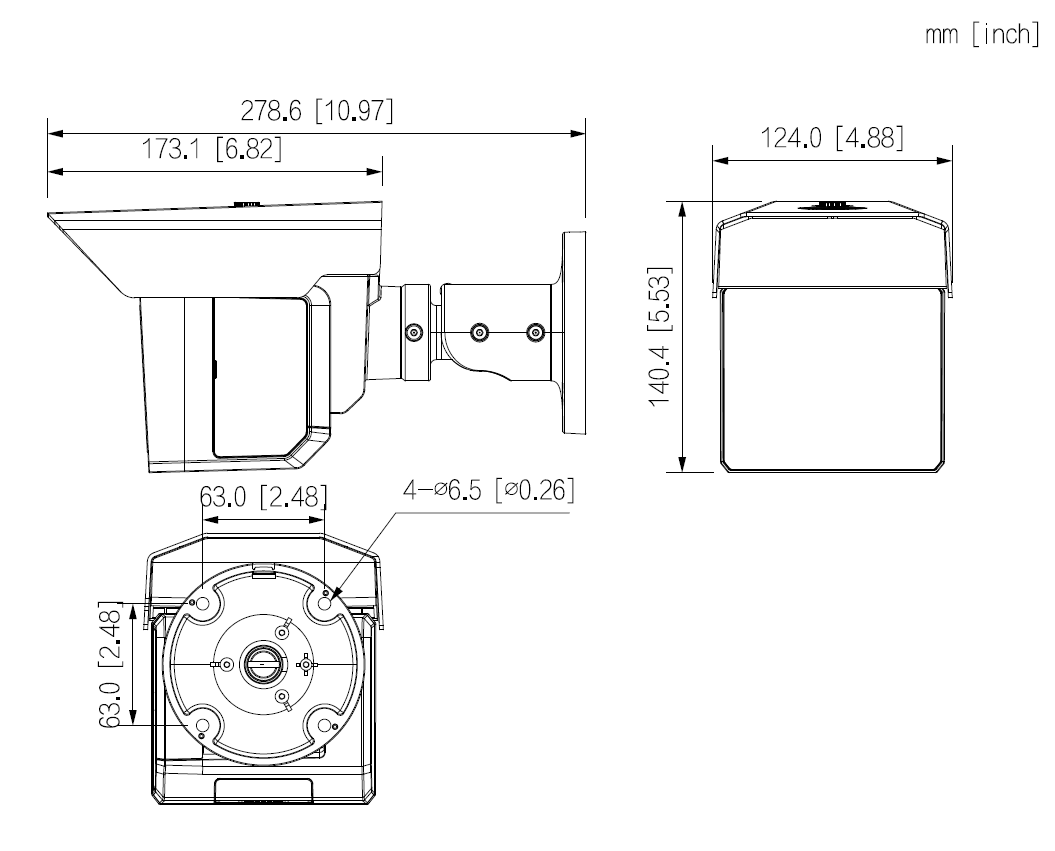 Dahua - IPC-MFW5241T2P-E3-ASE-0360/1200/2500B-Black - IP - Bullet - Reichweite