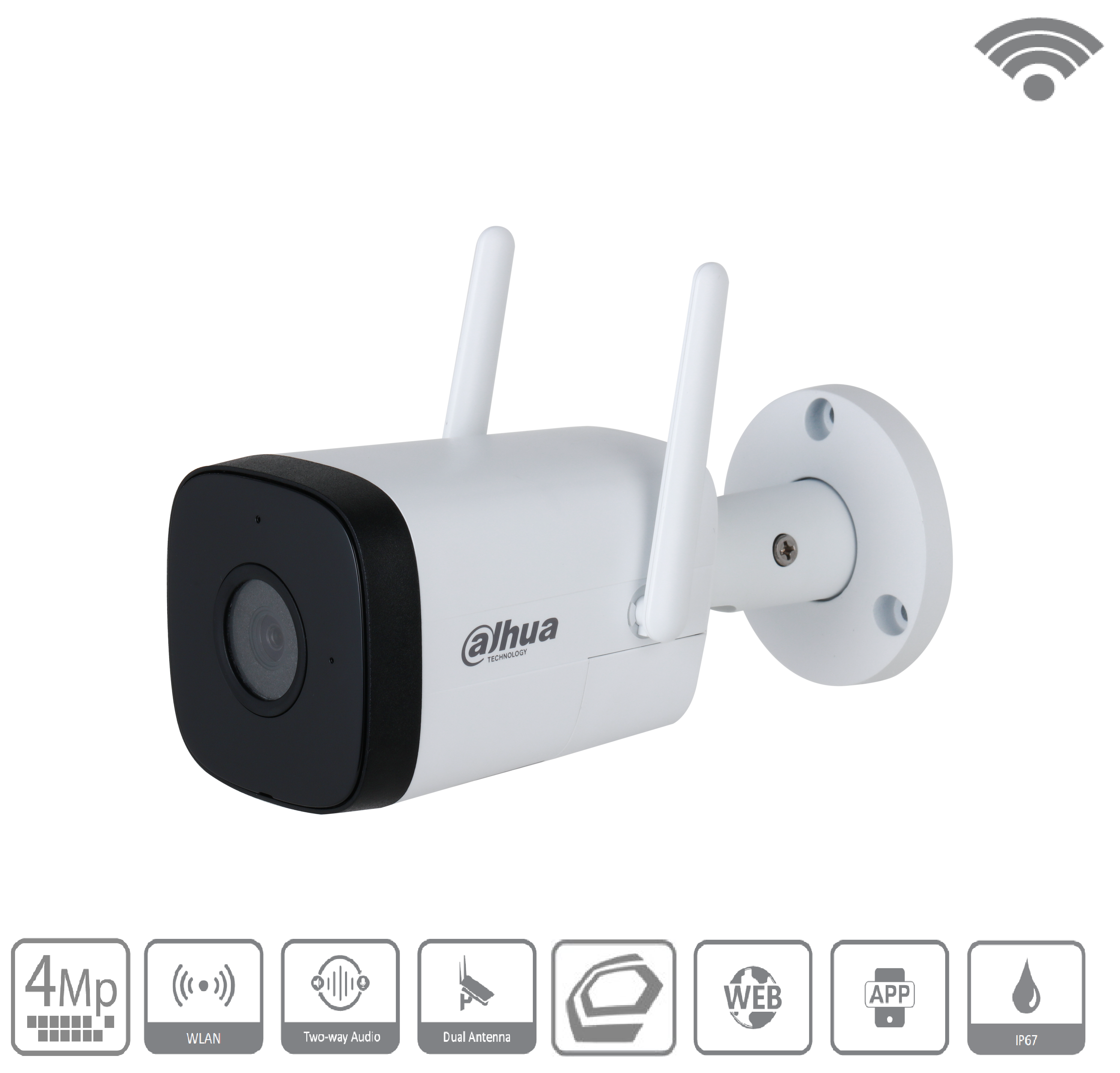 Dahua - IPC-HFW1430DTP-STW-0280B - Wifi - Bullet