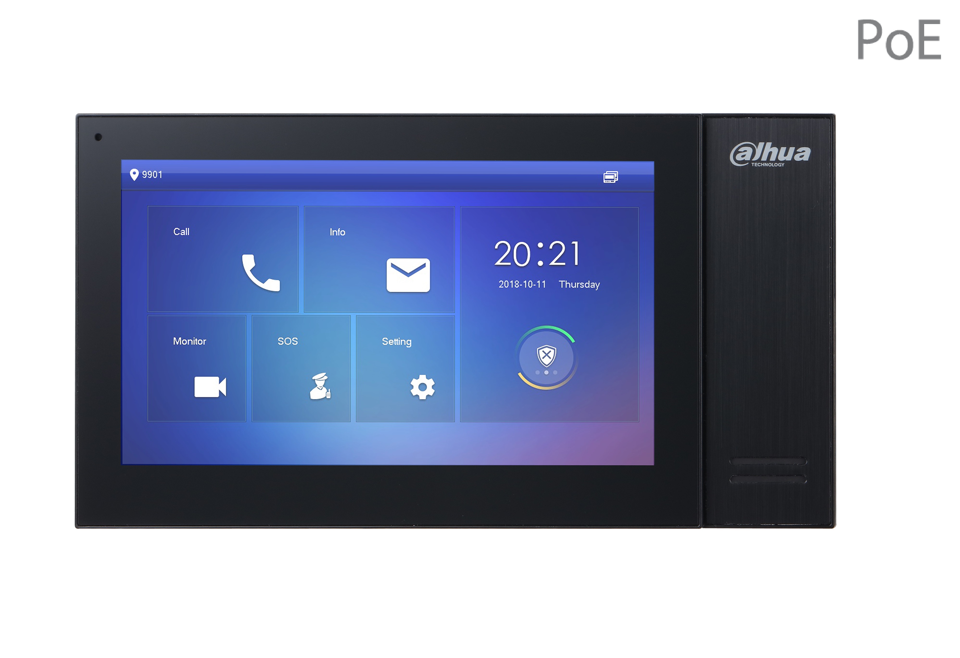 Dahua - VTH2421FB-P - Monitor - PoE - schwarz