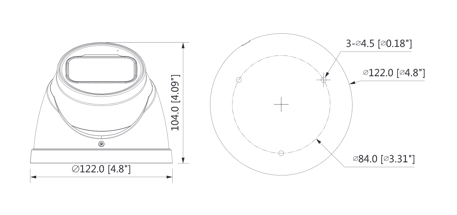 Dahua - HAC-HDW2241TP-Z-A-S2-DIP - HDCVI - Eyeball