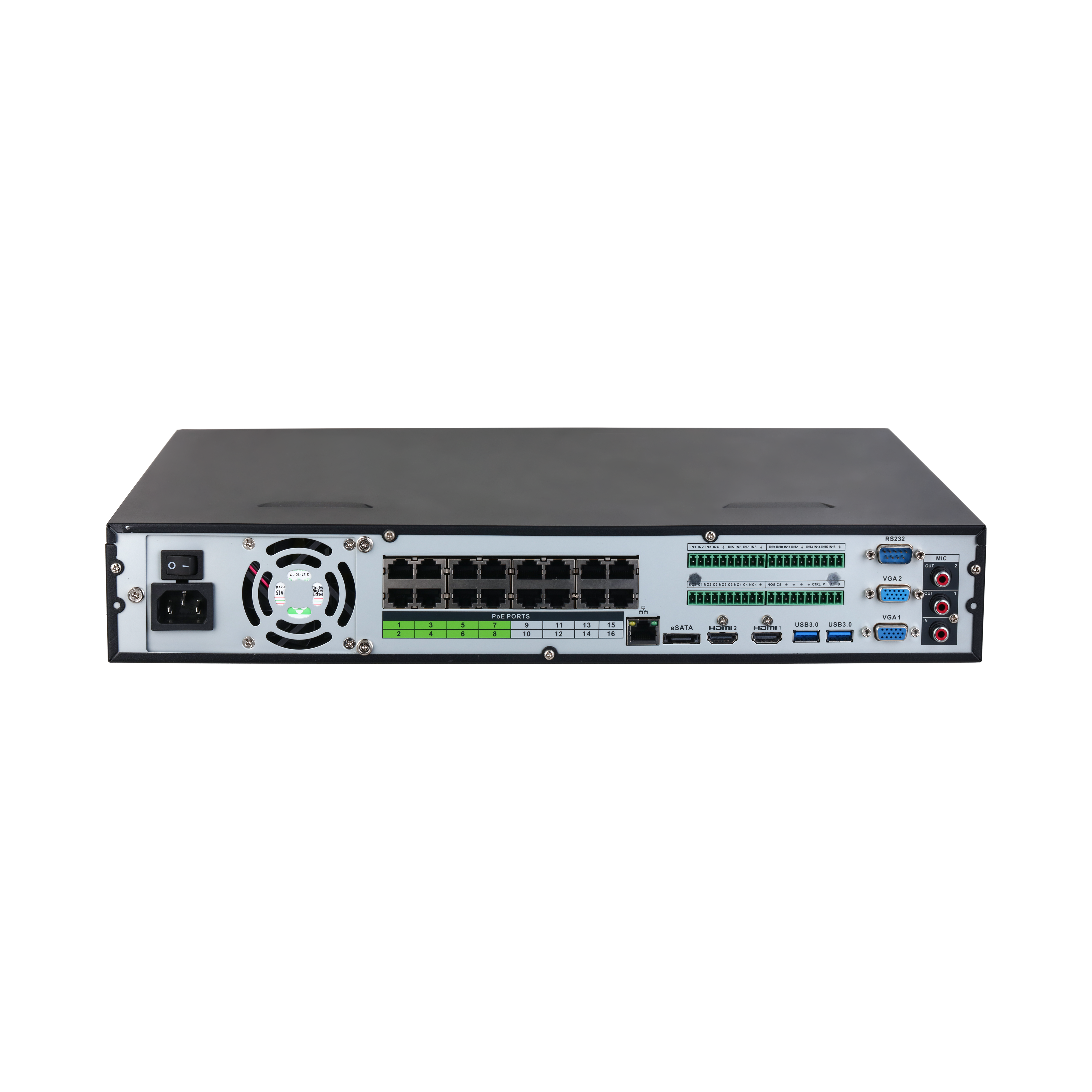 Dahua - NVR5416-16P-EI - NVR- 16 Kanal - 16 PoE