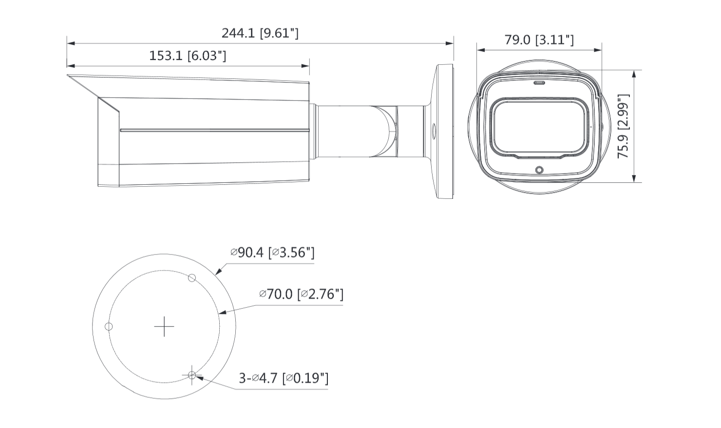 Dahua - HAC-HFW2501TUP-Z-A-S2 - HDCVI - Bullet