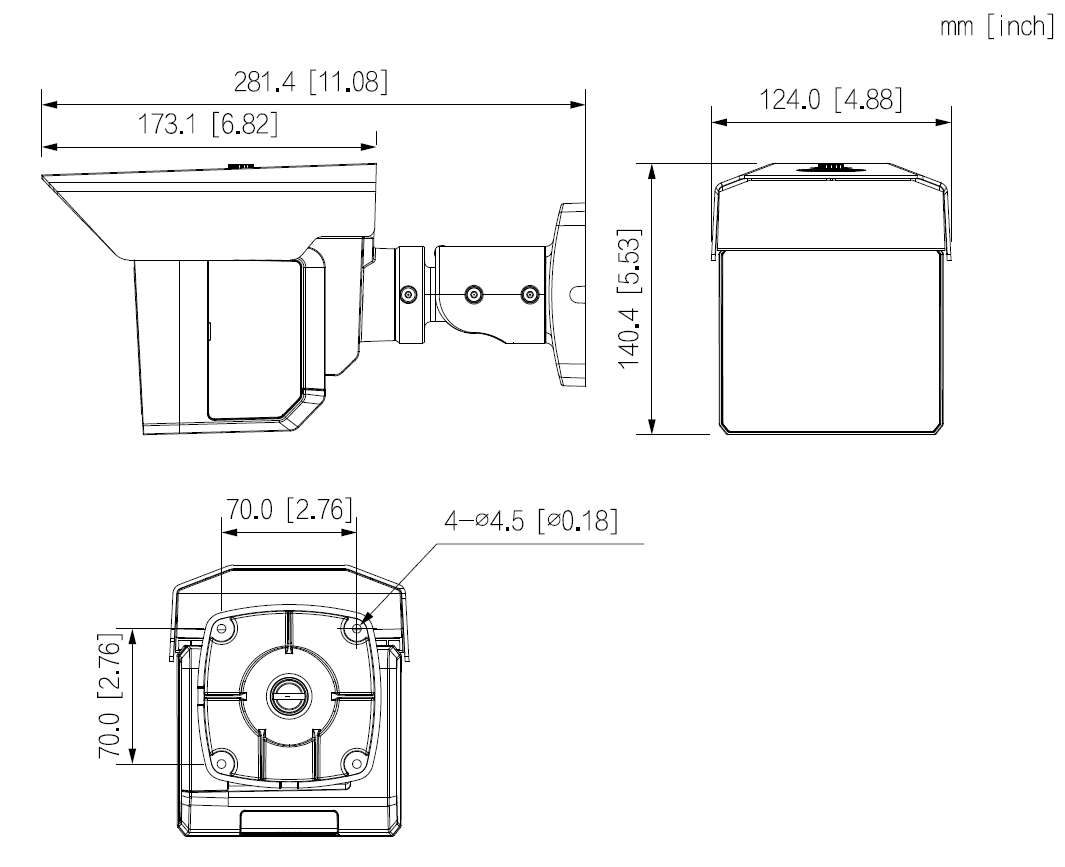 Dahua - IPC-MFW5241T2P-E3-ASE-0360/1200/2500B-QH - IP - Bullet - Reichweite