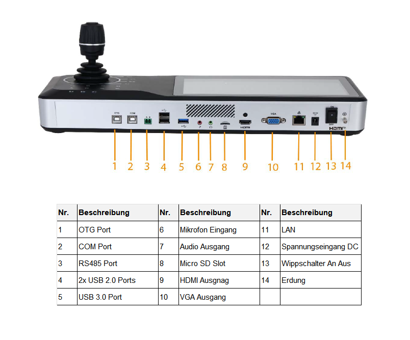 Dahua - NKB5200 - Zubehör - Eingabegerät