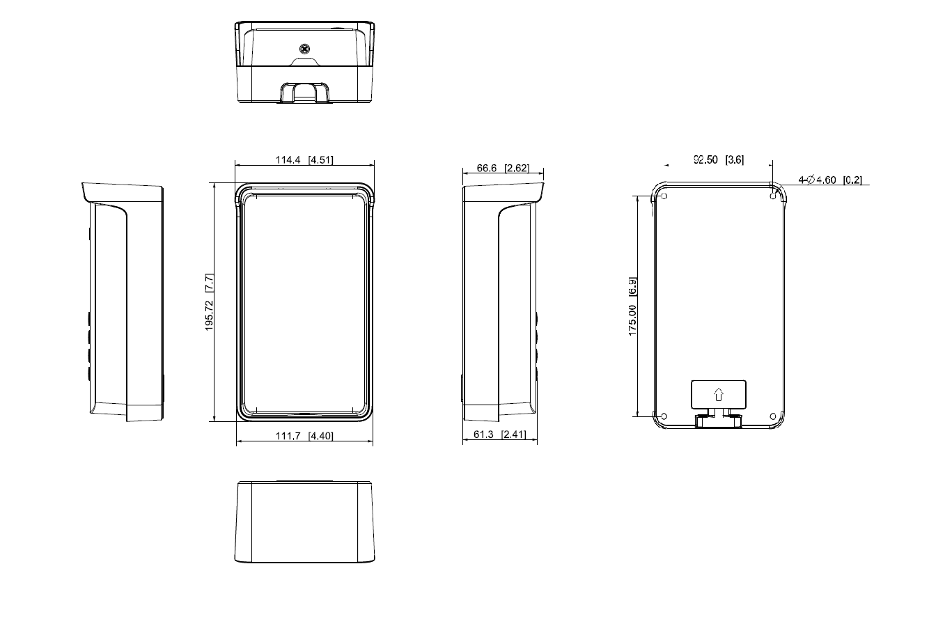 Dahua - VTM07R - Aufputz Regedach VTO3211