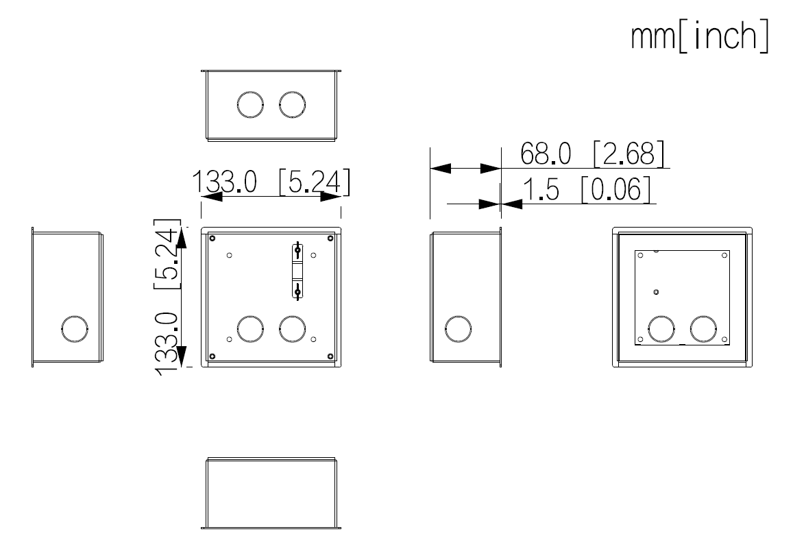 Dahua - VTM79 - 1 Modul Unterpuz Box