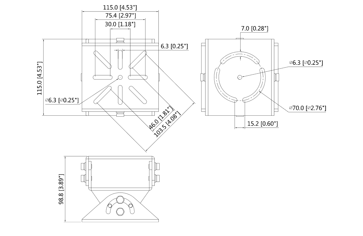 Dahua - PFA162 - Zubehör - Aufhängeadapter
