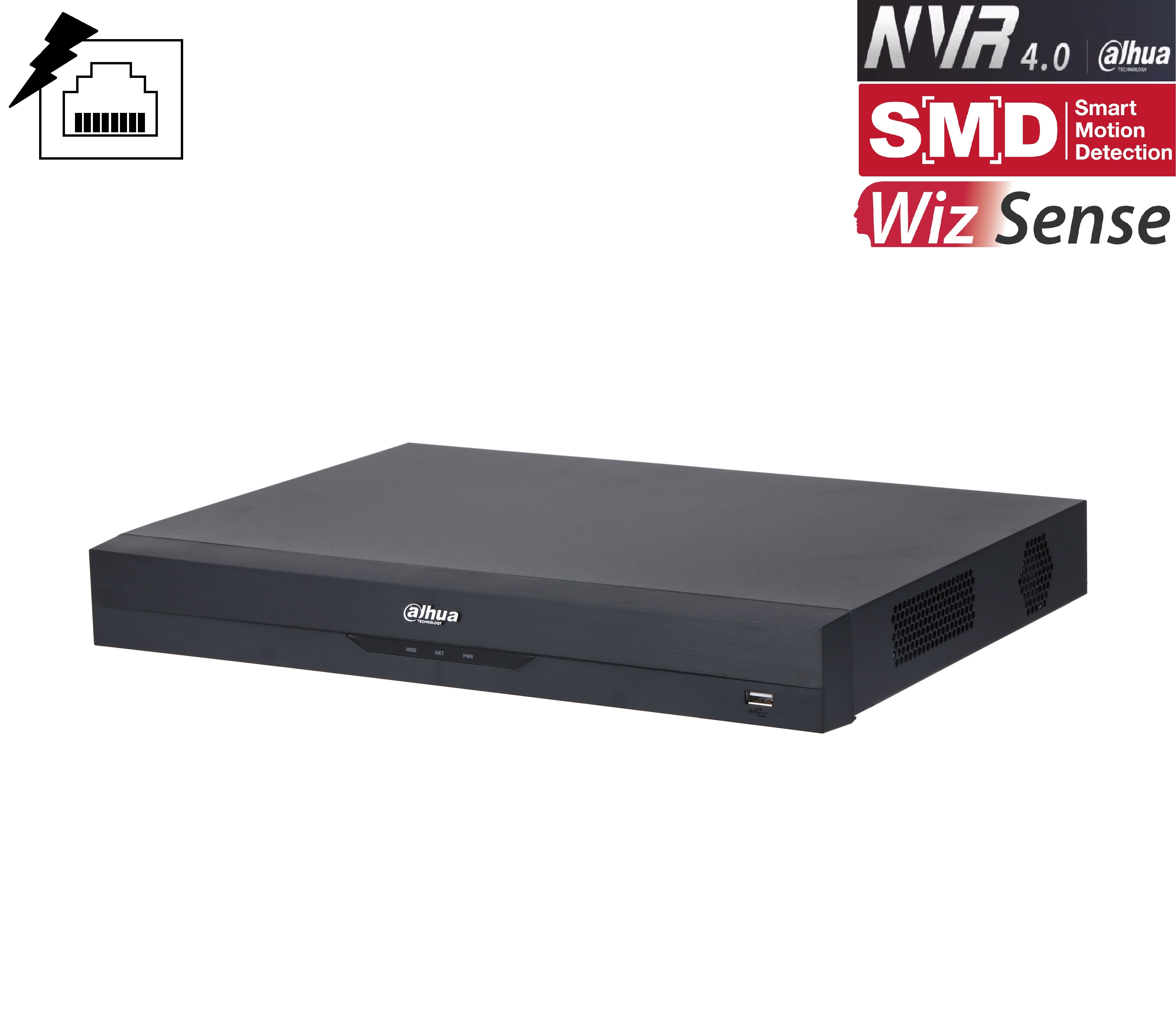 Dahua - NVR4216-16P-EI - NVR - 16 Kanal - 16 PoE