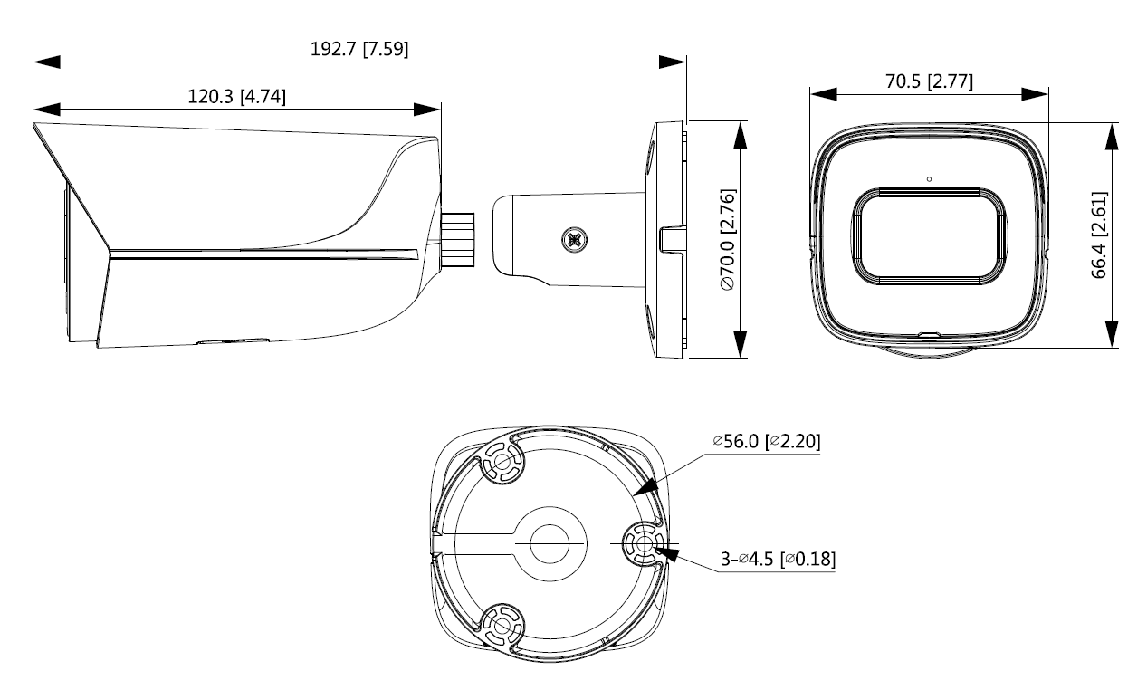 Dahua - IPC-HFW3441EP-S-0280B-S2 - IP - Bullet