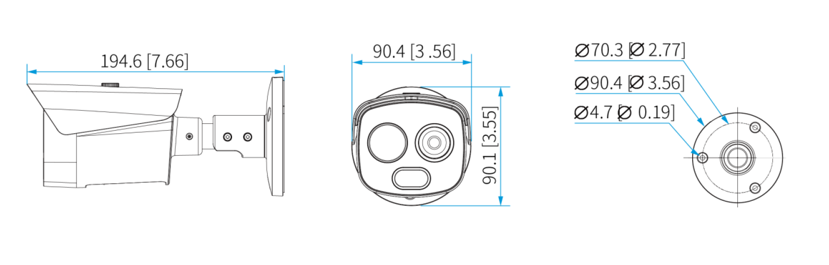 Dahua - TPC-BF1241-TB3F4-DW-S8 - Thermal - Bullet