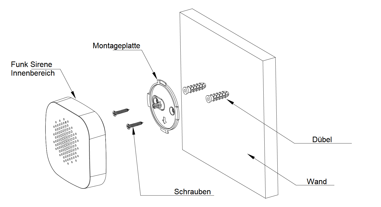Dahua - ARA12-W2(868) - Alarm - Sirene Innen