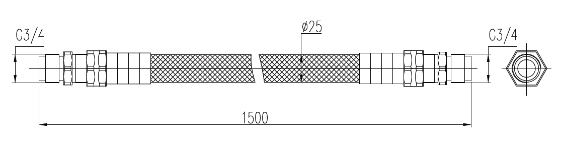 Dahua - GE1500 - Verbindungsrohr - Ex-Proof