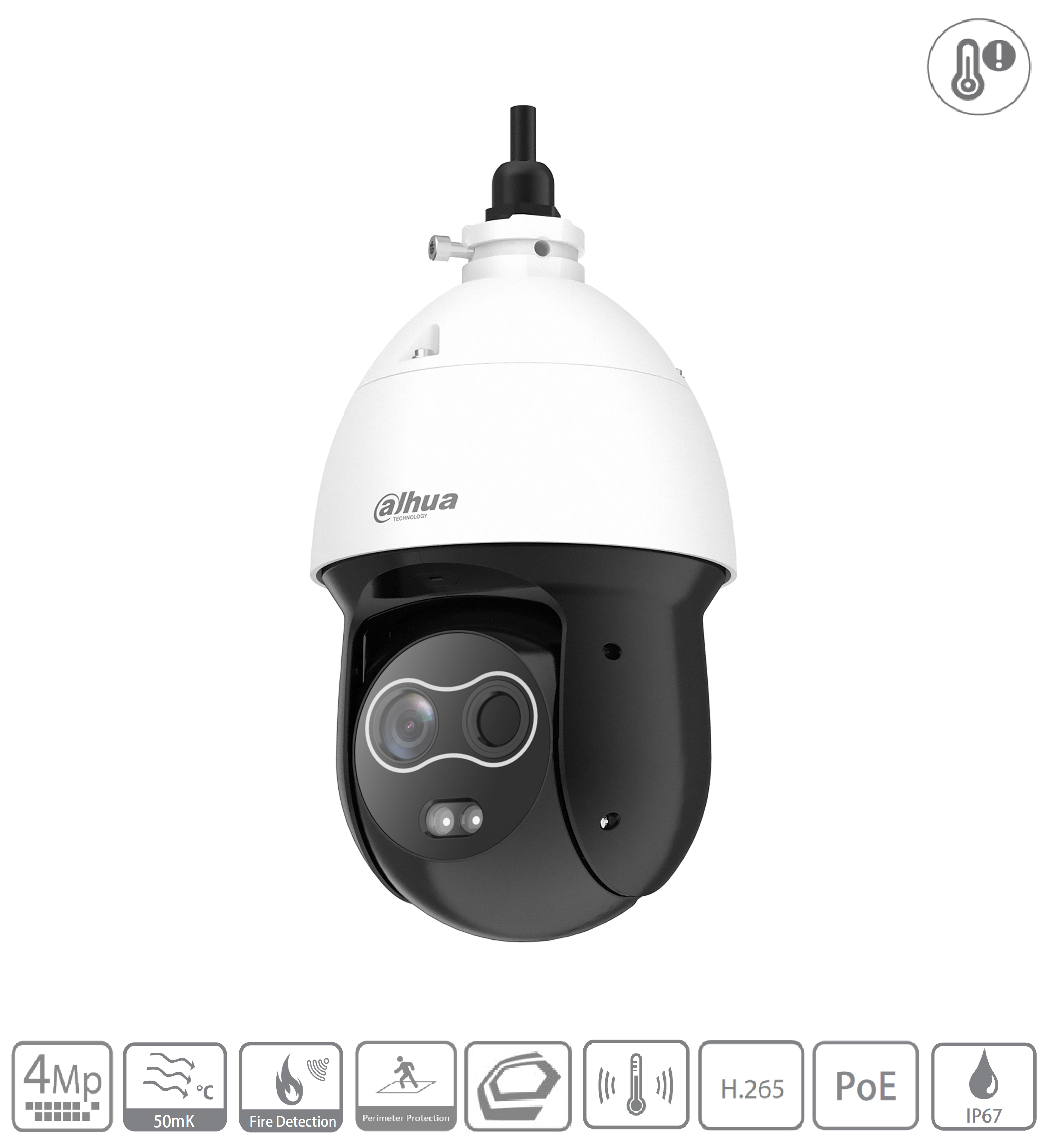 Dahua - TPC-SD2241-TB7F8-DW-S2 - Thermal PTZ