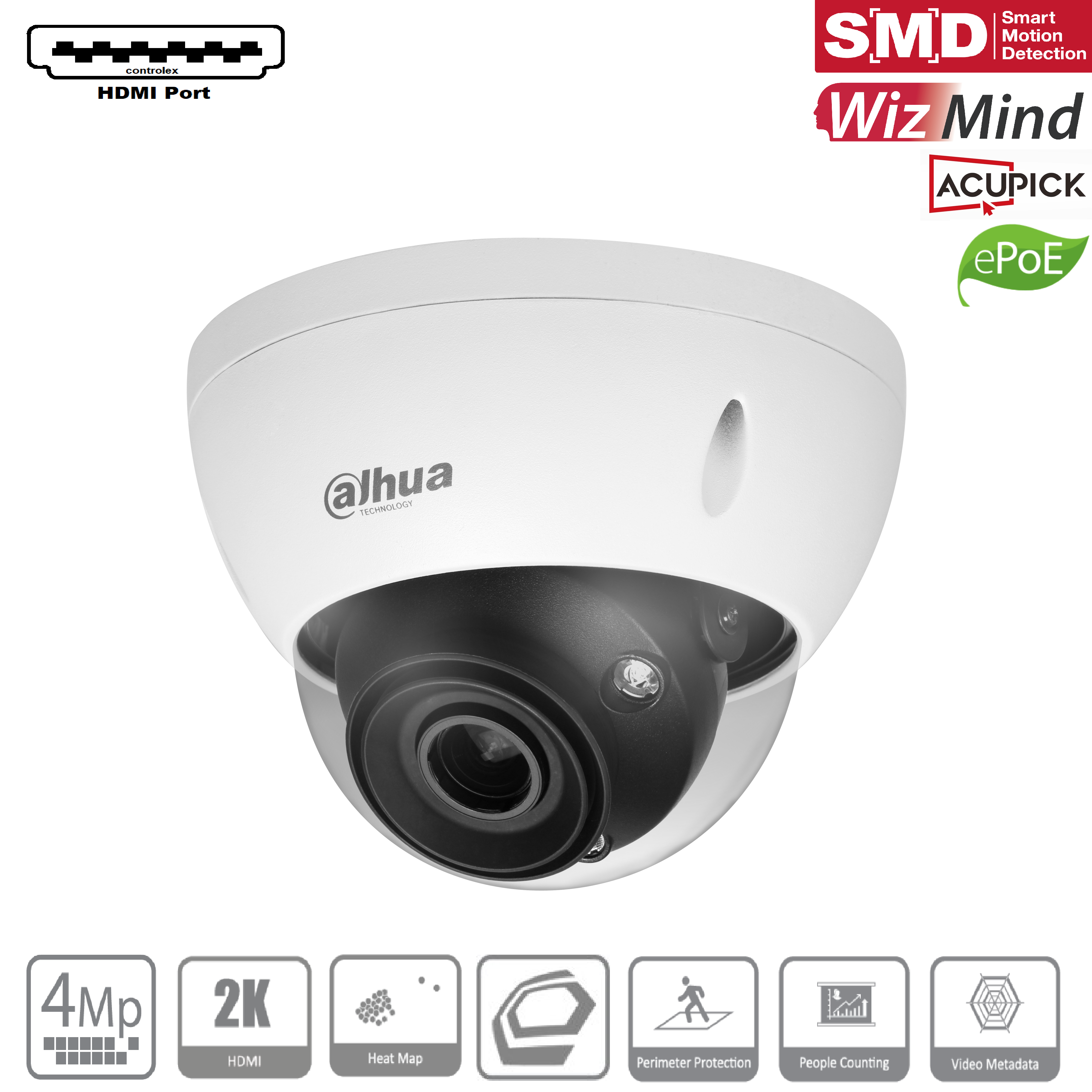 Dahua - IPC-HDBW5441EP-ZE-HDMI-27135 - IP - Dome