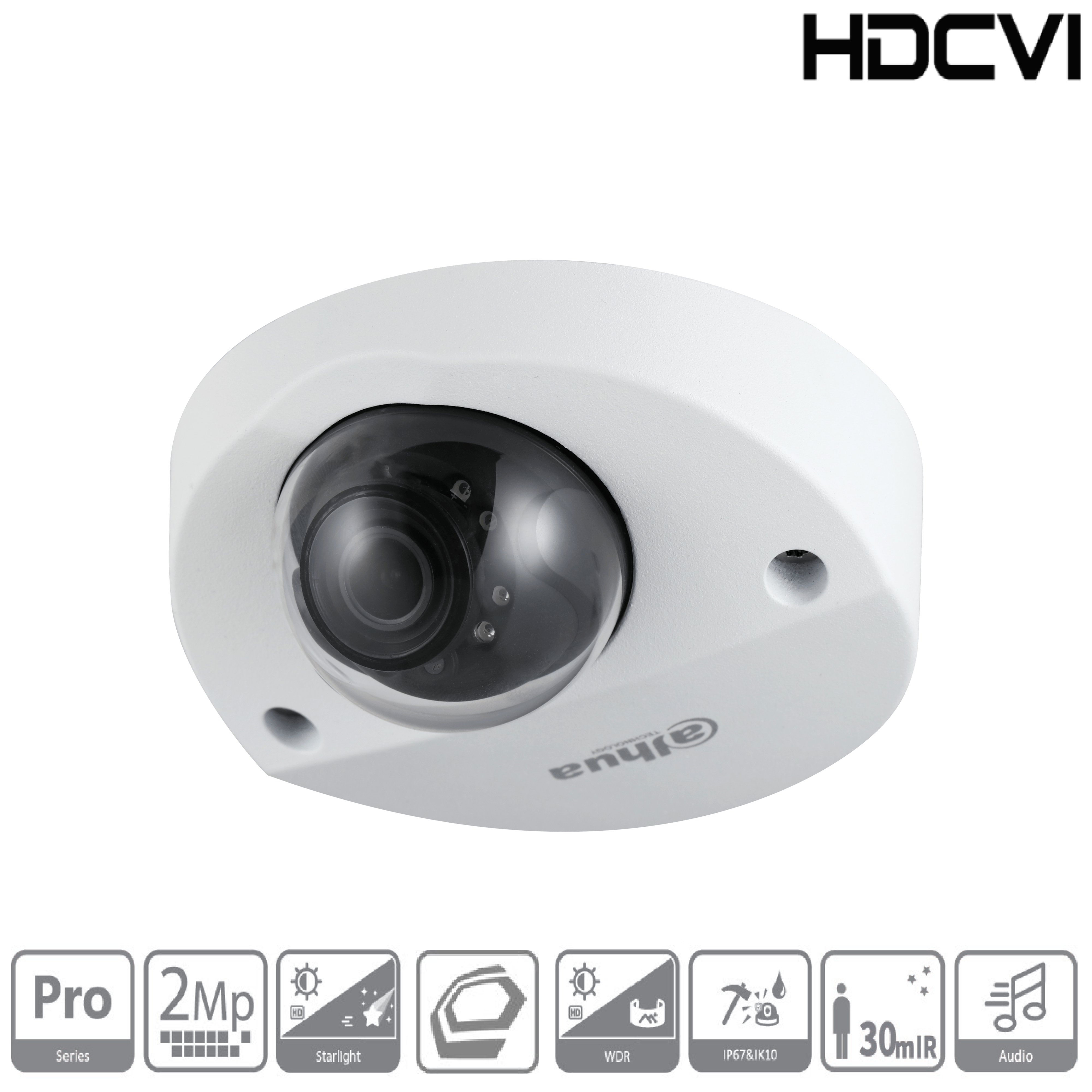 Dahua - HAC-HDBW2241FP-A-0280B-S2-DIP - HDCVI - Dome