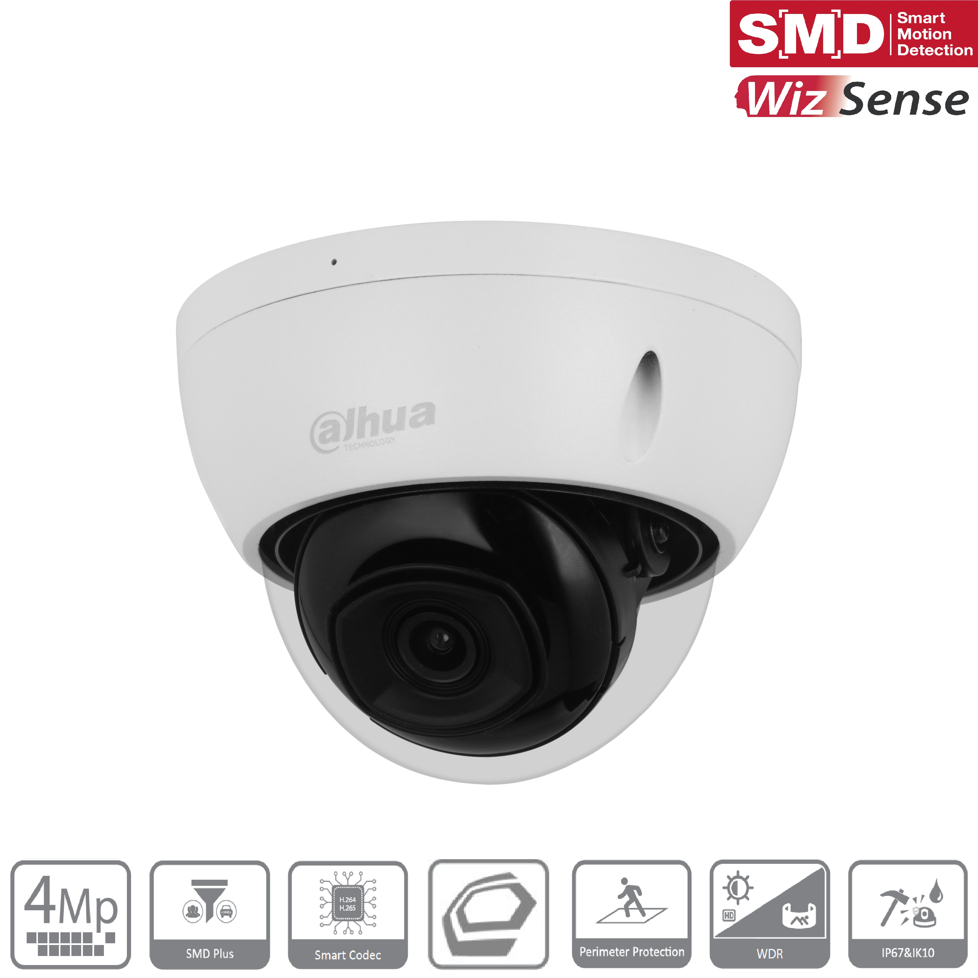 Dahua - IPC-HDBW2441EP-S-0280B - IP - Dome