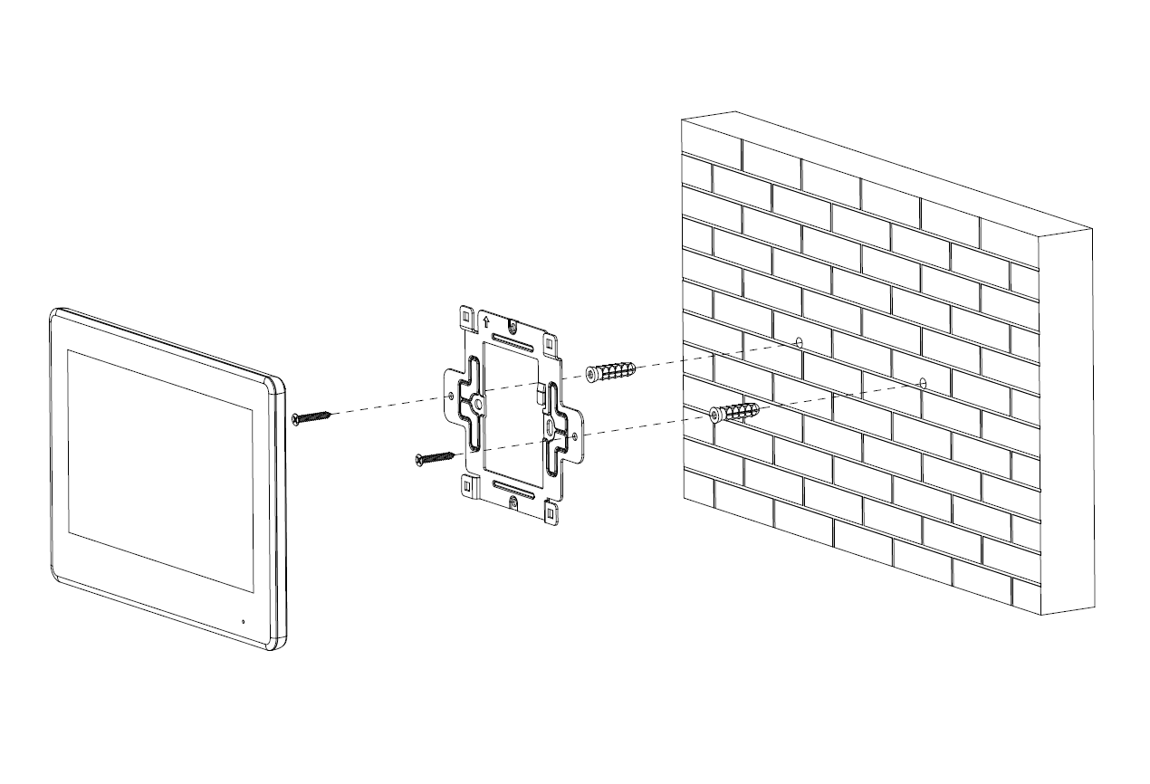 Dahua - VTH5422HB-W - Monitor - Hybrid - Wifi - 2 Draht - Schwarz