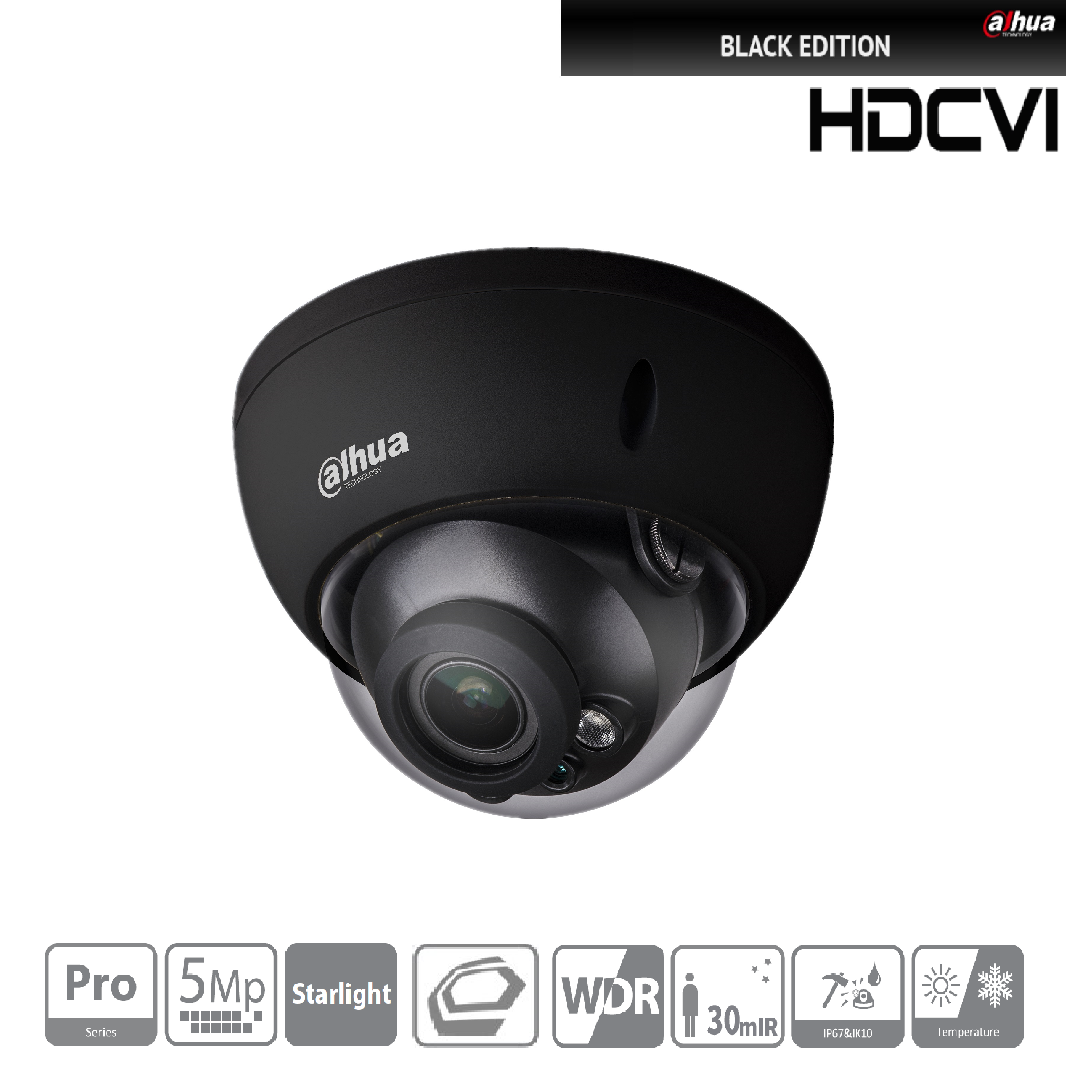 Dahua - HAC-HDBW2501RP-Z-S2-B - HDCVI - Dome