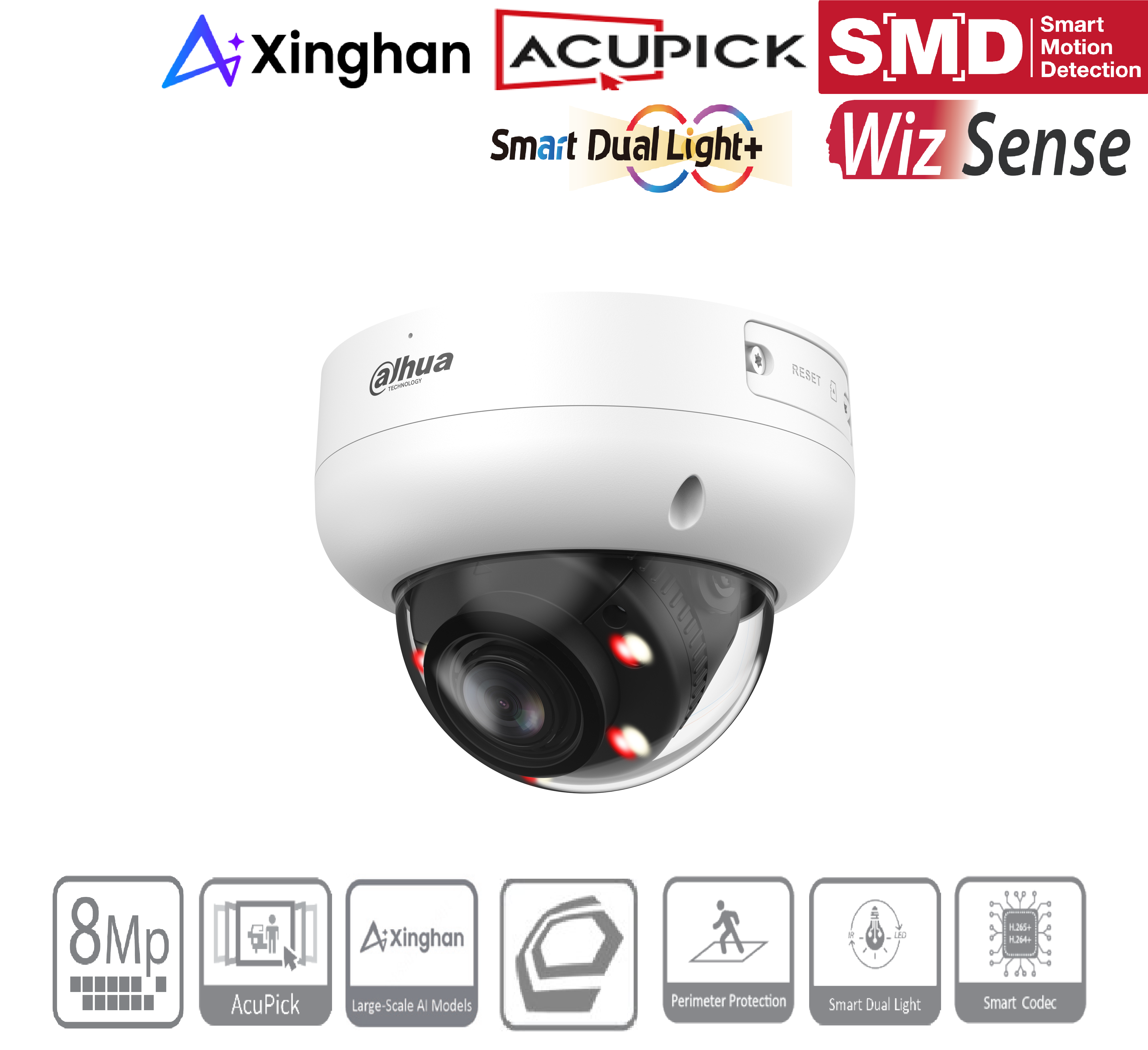 Dahua - IPC-HDBW3849RP-ZAS-IL - IP - Dome