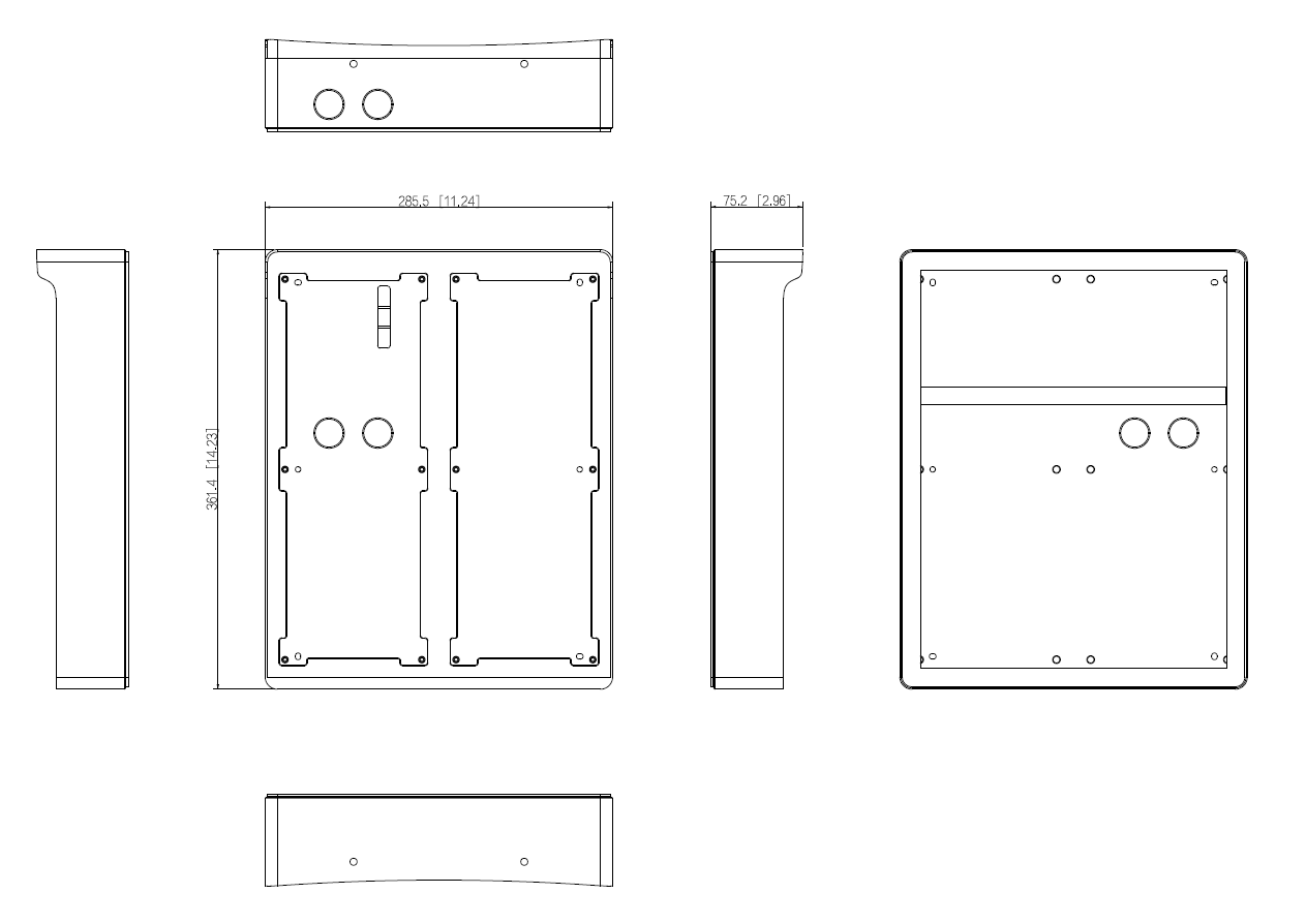 Dahua - VTM06R6 - 6 Modul Aufputz Regendach