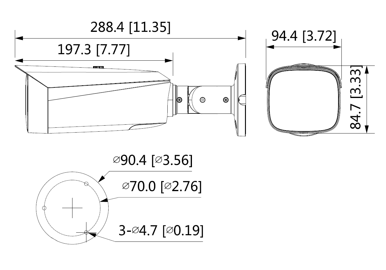Dahua - IPC-HFW3849T1P-AS-PV-0280B-S5 - IP - Bullet
