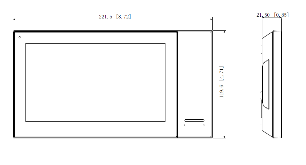 Dahua - VTH2421FB-P - Monitor - PoE - schwarz