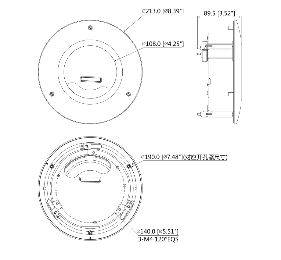Dahua - PFB201C - Zubehör - Deckenhalterung