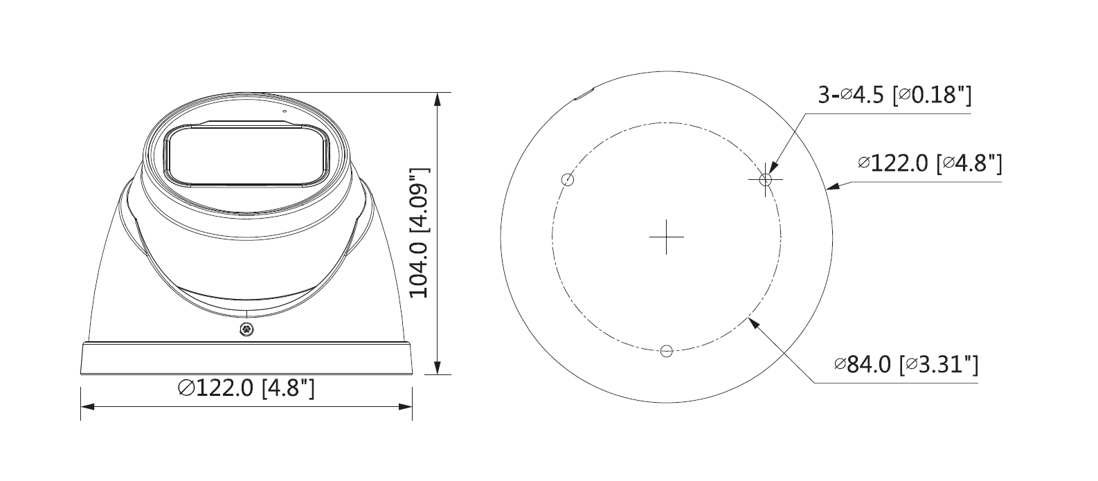 Dahua - HAC-HDW1500TP-Z-A-S2 - HDCVI - Eyeball