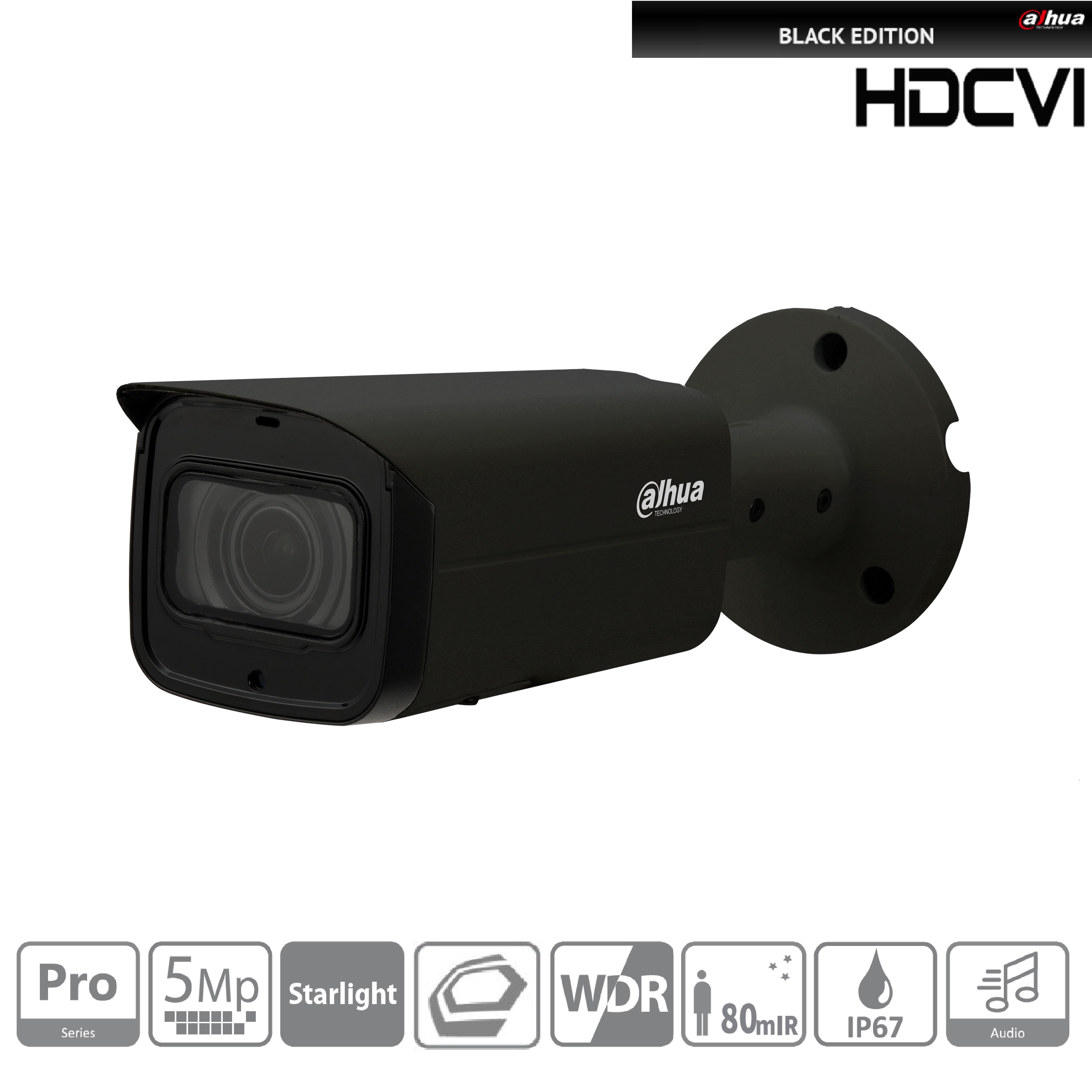 Dahua - HAC-HFW2501TUP-Z-A-S2-B - HDCVI - Bullet