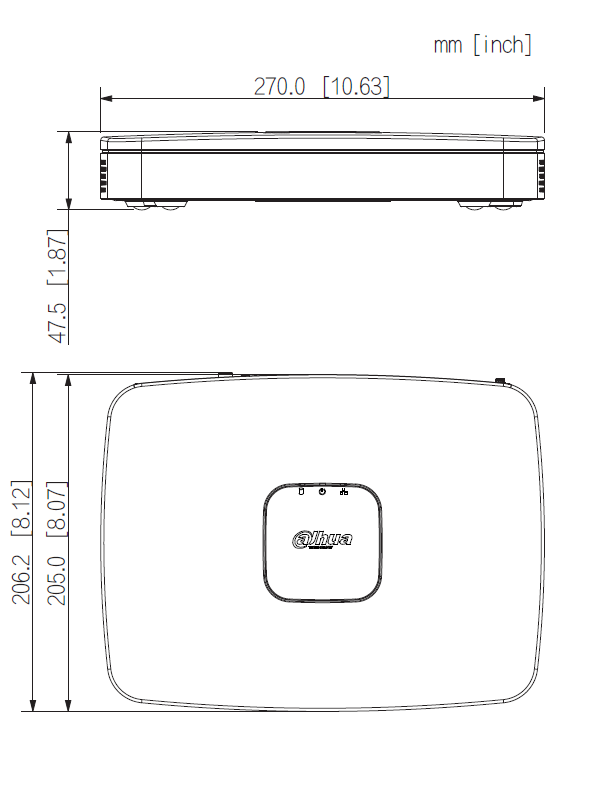 Dahua - NVR4108-8P-EI - NVR - 8 Kanal - 8 PoE