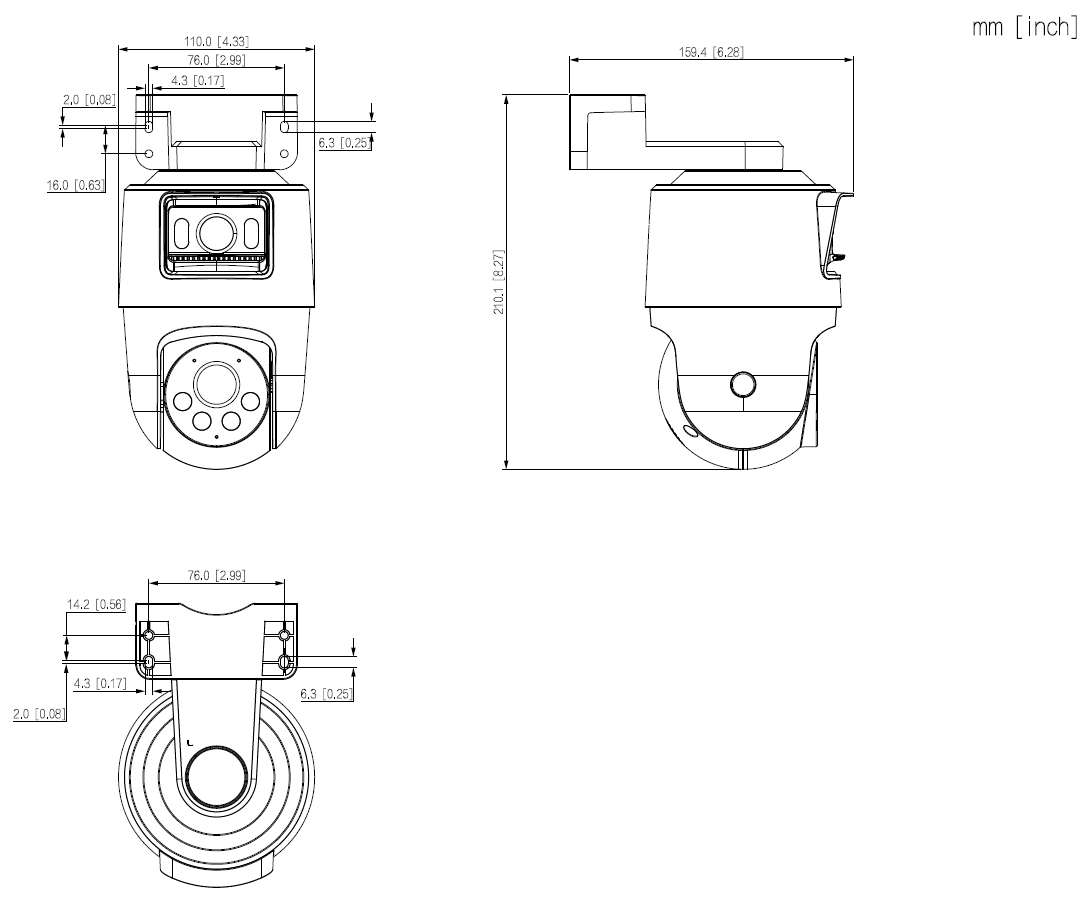 Dahua - SDT2A200-2F-NB-A-PV - IP - PT - Doppel Linse