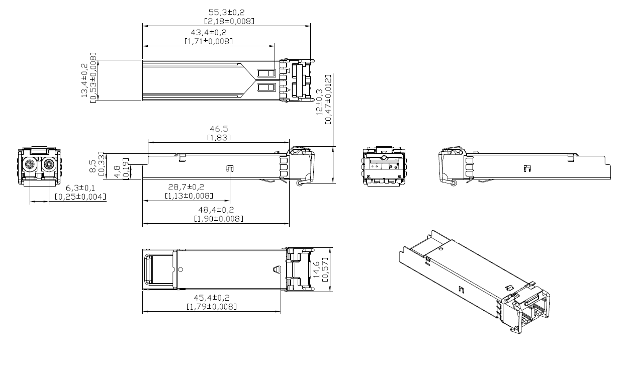 Dahua - GSFP-1310-20-SMF - 1,25G-20km - Doppel Fiber - Single Mode