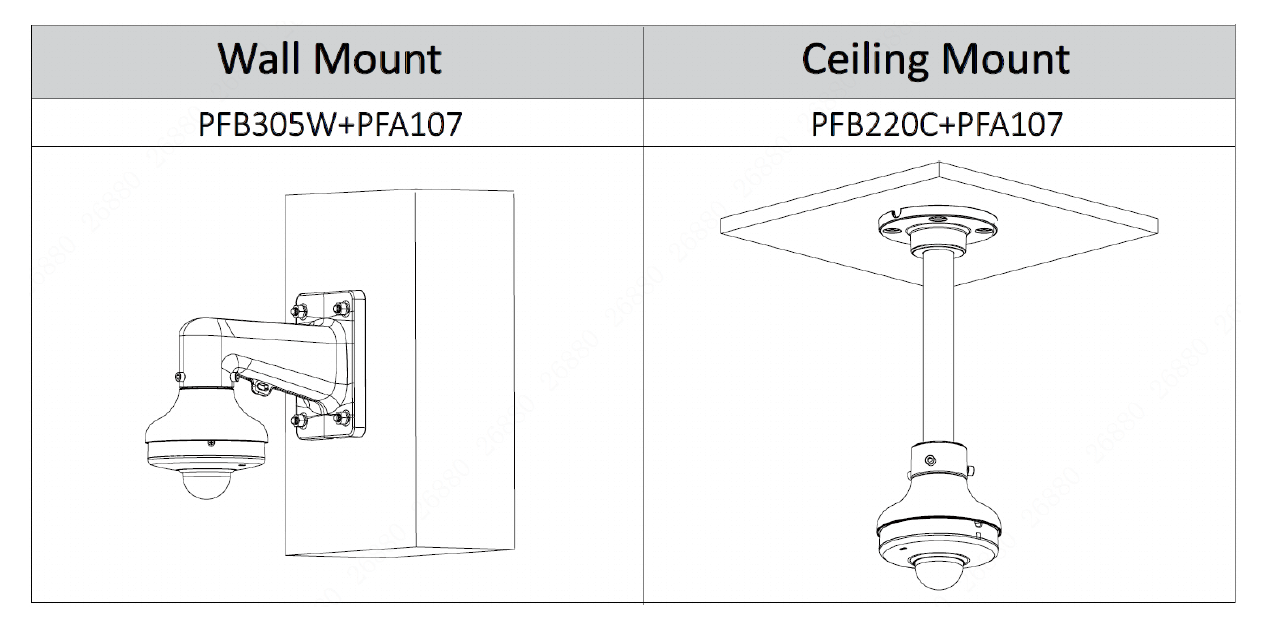 Dahua - PFA107 - Zubehör - Aufhängeadapter
