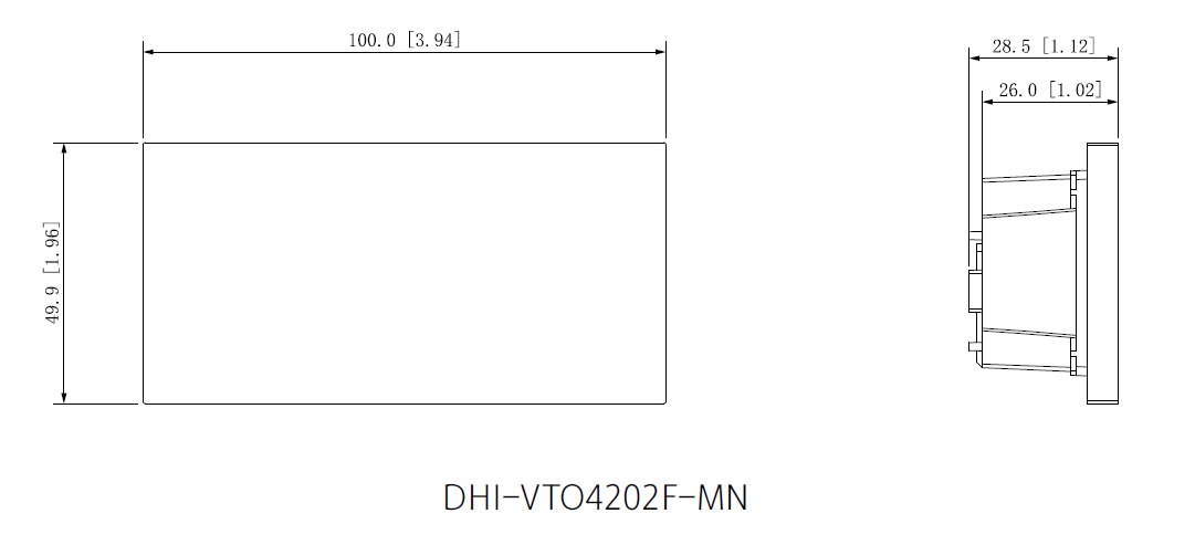 Dahua - VTO4202F-MN - Blende Modul