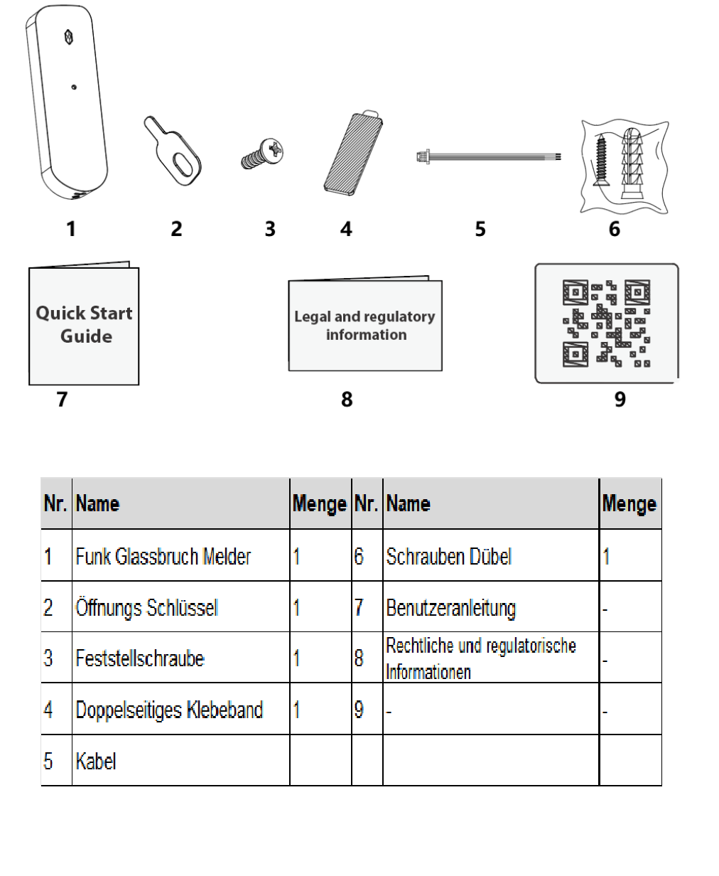 Dahua - ARD512-W2(868) - Alarm - Glasbruch Melder