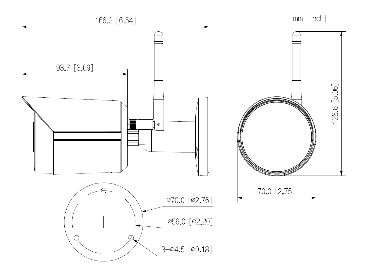 Dahua - IPC-HFW1430DSP-SAW-0280B - Wifi - Bullet