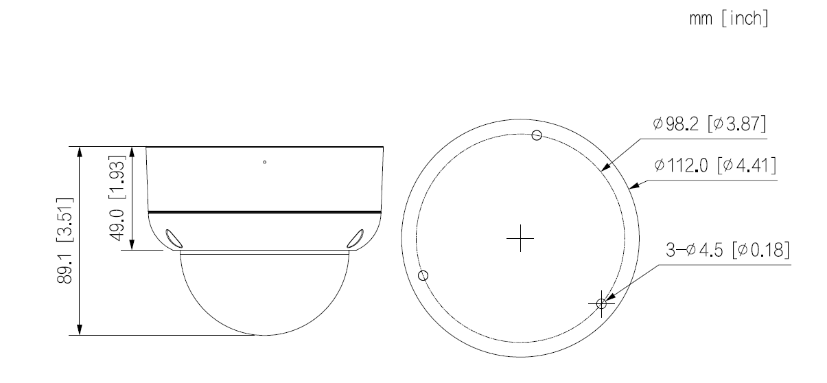 Dahua - HAC-HDBW1200EAP-0280B-S6 - HDCVI - Dome