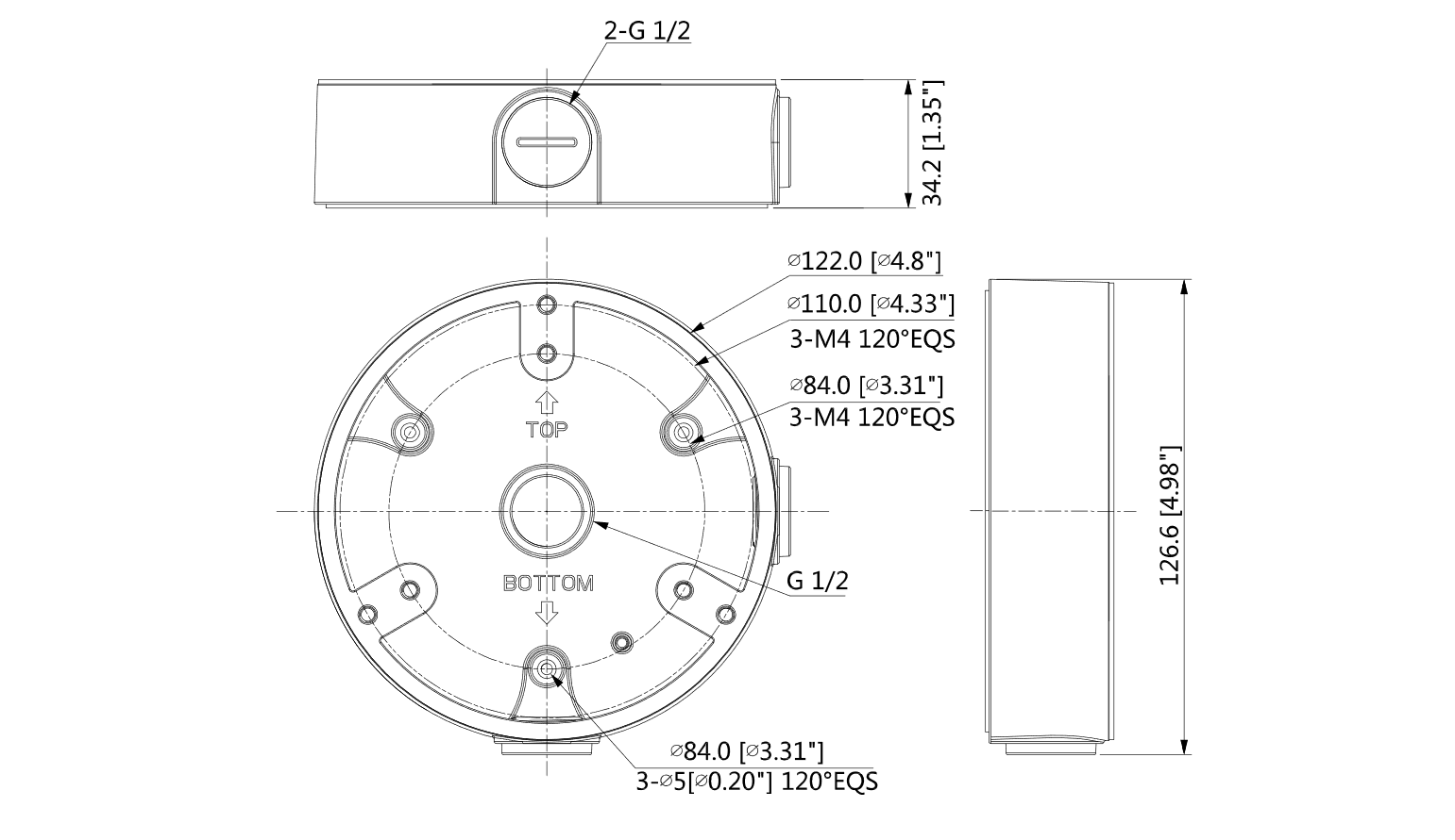 Dahua - PFA137 - Zubehör - Anschlussdose