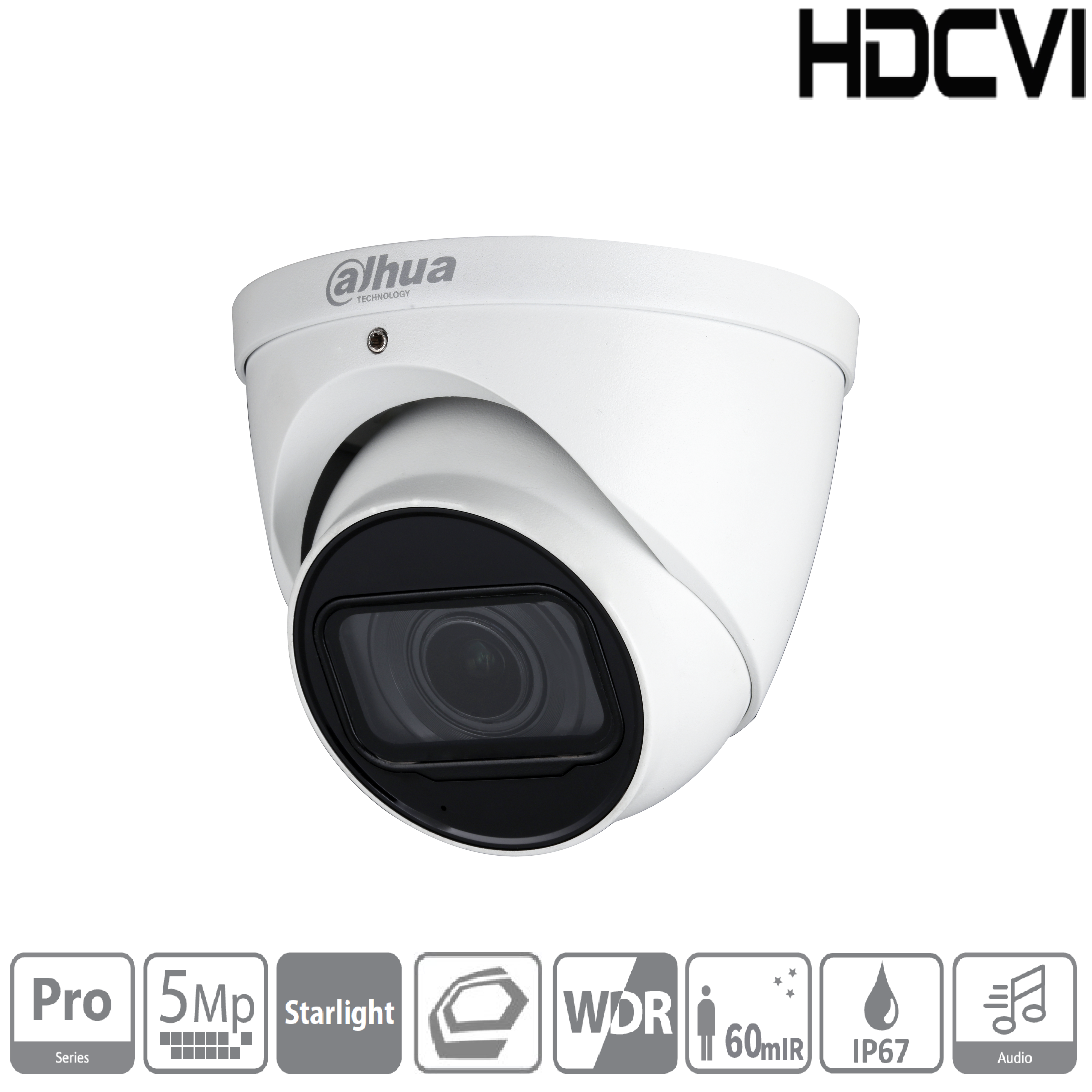 Dahua - HAC-HDW2501TP-Z-A-S2 - HDCVI - Eyeball