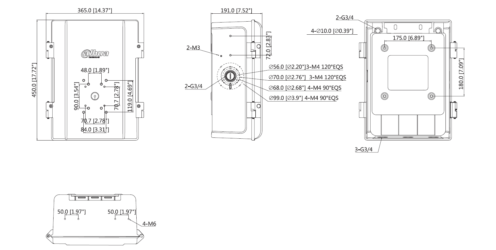 Dahua - PFA143 - Zubehör - Anschlusskasten