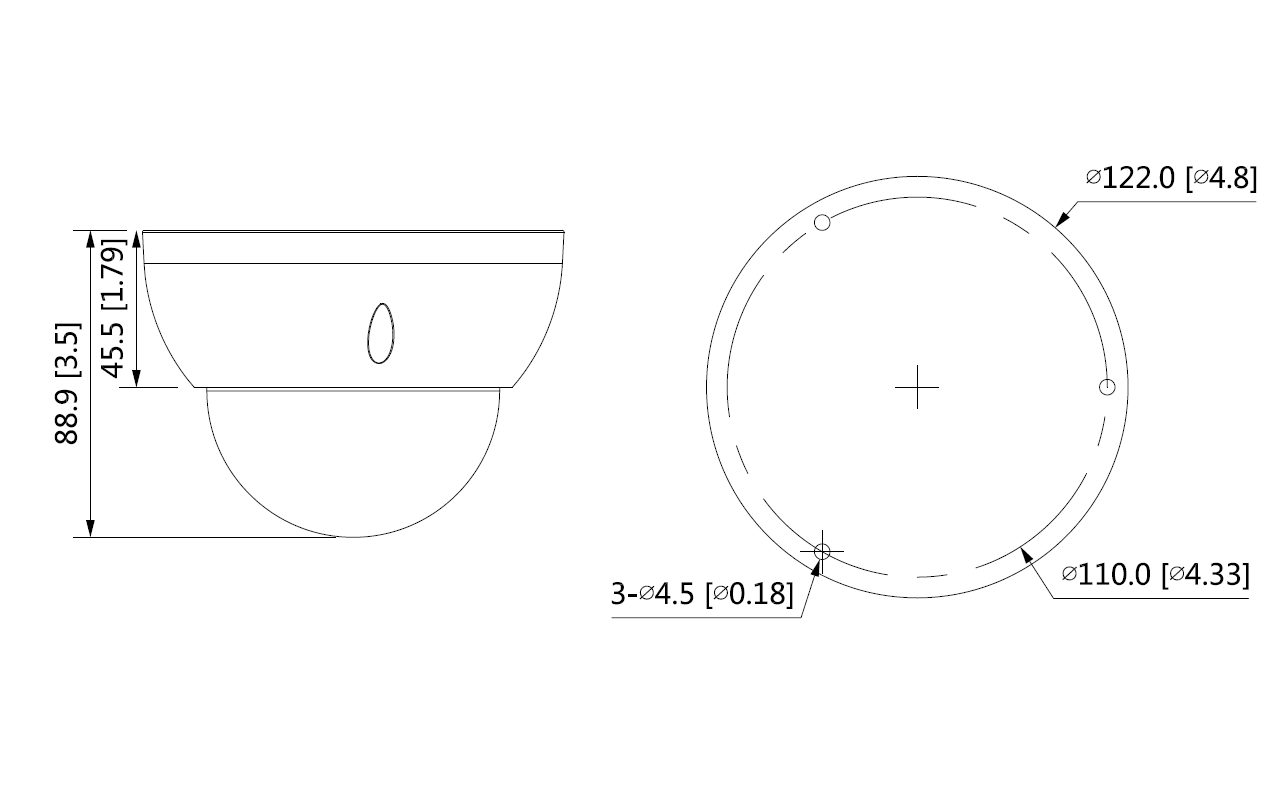 Dahua - HAC-HDBW1500RP-Z-2712-S2 - HDCVI - Dome